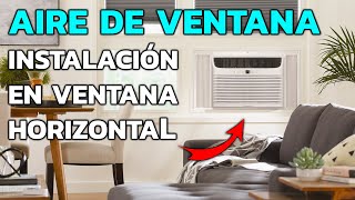 Cómo instalar un aire acondicionado de ventana en una ventana de corredera horizontal [upl. by Daitzman]