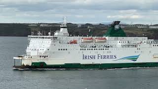 MV Isle of Innisfree Westbound in the Milford Haven Waterway 13924 [upl. by Annor333]