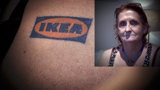 Hon har Ikea tatuerat på armen [upl. by Nitsruk232]