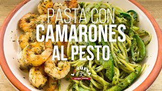 Pasta con Camarones al Pesto [upl. by Annez461]