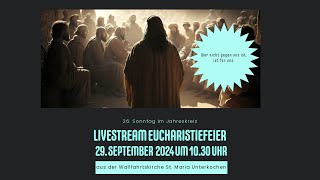 Eucharistiefeier zum 26 Sonntag im Jahreskreis [upl. by Keldon]