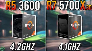 R5 3600 vs R7 5700X3D  RTX 4070  Big Difference [upl. by Ocram]