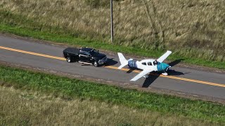 Airplane Lands on Highway 53 [upl. by Davis]