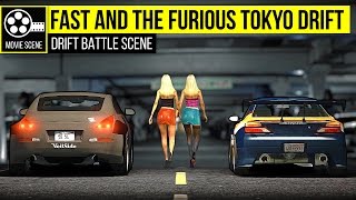 Grand Theft Auto 5  Tokyo Drift Nissan Silvia S15 vs Nissan 350z Garage Scene [upl. by Moritz]