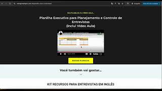 Planilha Excel para Controle de Entrevistas de Emprego [upl. by Inoj]