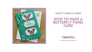 How to make a butterfly panel card [upl. by Creedon754]