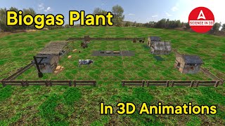 How Does a Biogas Plant Work  3D Animation [upl. by Arim283]