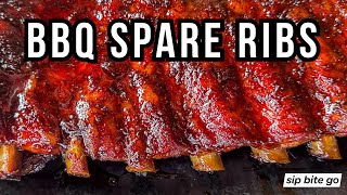 BBQ Smoked Spare Ribs with Mustard Binder [upl. by Ettennod309]