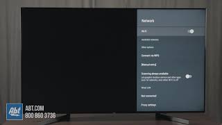 How To Set Up Internet On Your Sony TV  WiFi [upl. by Oicinoid]