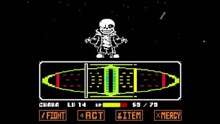 undertale A Conceptualized Neutral route Sans battle undertale fangame [upl. by Anwahsit]