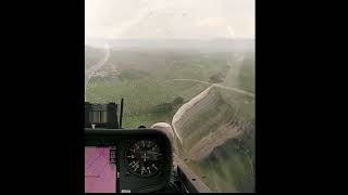 Glider outlands during the final glide in rain  FCC Prievidza 2022 [upl. by Oelc]