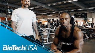 Workout for beginners by Ulisses  Part 2  Chest workout BioTechUSA [upl. by Blondell861]