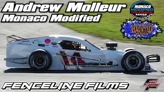 Andrew Molleur Monaco Tri Track Modified Haunted Hundred Seekonk Speedway 2024 [upl. by Mialliw]