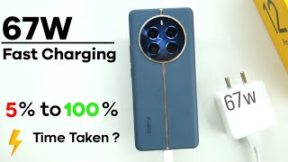 Realme 12 Pro 5G Charging Test  full Battery charged time 0 to 100  Realme 12 Pro features 🔥 [upl. by Noteek845]