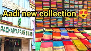 Tnagar Pachaiyappas silks 😍Aadi new arrivals silk sareesdigital print silk saree 👌 [upl. by Lillywhite877]