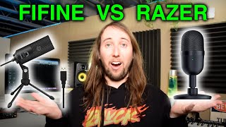 Fifine K669 vs Razer Seiren Mini  Budget USB Condenser Microphone Comparison and Review 2022 [upl. by Ynwat306]