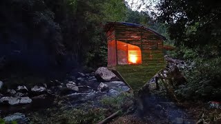 Solo camping survival ditepi sungai  Bushcraft survival [upl. by Ococ]