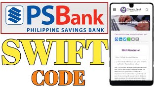 How To Get Philippine Savings Bank of the Philippines SWIFT CODE BIC In the Philippines  PS Bank [upl. by Theadora721]