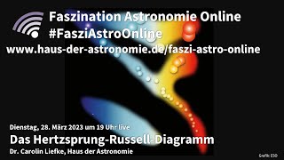 Das HertzsprungRusselDiagramm  Carolin Liefke bei FasziAstroOnline [upl. by Mailiw]