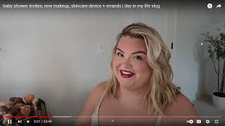 REACTION to Alexandra Rodriguez baby shower invites new makeup skincare device  errands life vlog [upl. by Nonnahc]