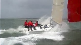 Extreme Sailing 196 knots on J80  Yeehaaa [upl. by Sandy]