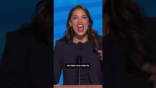 AOC at DNC ‘Trump would sell this country for a dollar’ [upl. by Schach862]