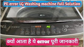 Lg washing machine PE error l PE error code on Lg washing machine l PE error in lg washing machine [upl. by Waki]