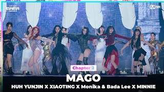 2023MAMAHUH YUNJIN X Xiaoting X Monika X BADA X MINNIE  MAGO  Mnet 231129 방송 [upl. by Sibeal]