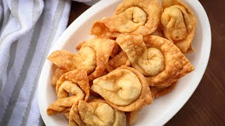 অনথন বানানোর পারফেক্ট রেসিপি  Fried Wonton  Crispy Wonton  Perfect Wonton Recipe [upl. by Yenial484]