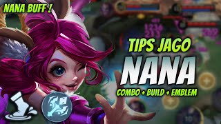 CARA MAIN NANA BUFF  BUILD amp EMBLEM NANA TERBARU 2024   NANA MID LANE GAMEPLAY [upl. by Aguste366]