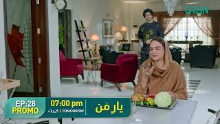 Yaar e Mann  Promo Episode 28  Haris Waheed  Mashal Khan  Tomorrow 7PM On Green TV [upl. by Atinot]