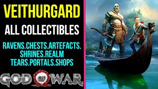 God of War  Veithurgard All Collectible Locations  100 [upl. by Gregor]