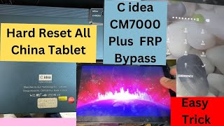 How to Hard Reset Cidea Tablet  Hard Reset FRP Any Chinese Android Tablet  Umt Tool by CM700 plus [upl. by Lyda337]