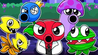 RAINBOW FRIENDS but theyre PLANTS VS ZOMBIES Rainbow Friends 2 Animation [upl. by Claudell671]