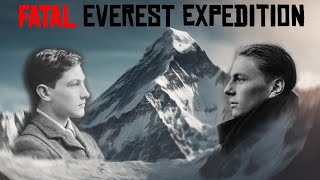 100 years ago TODAY they were lost Fatal Everest Expedition [upl. by Airdnahs]