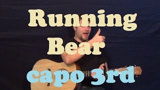 Running Bear Johnny Preston Easy Strum Guitar Lesson Chords How to Play Tutorial [upl. by Naimad193]