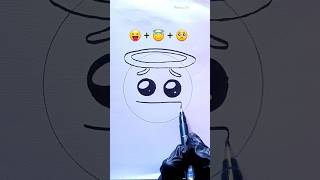 Emoji Satisfying Creative Art 😝😇🥺 shorts emoji drawing colormixing digitalart satisfying [upl. by Etnovahs]