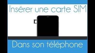 Comment insérerretirer une carte SIM sur un téléphone [upl. by Musihc48]