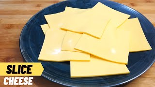 Easy Homemade Sliced Cheese  Processed cheese🧀  How to make slice Cheese at home  Burger Cheese [upl. by Nrevel]