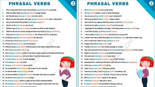 120 Common Phrasal Verbs Frequently Used in Daily English Conversations with Example Sentences [upl. by Arta]