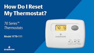 70 Series  1F79111  How Do I Reset My Thermostat [upl. by Nawuq]