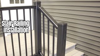 Stair Railing Installation [upl. by Aysa934]