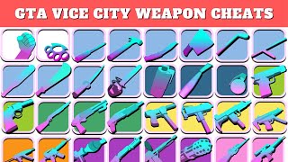 GTA Vice City Weapon Cheats for PC  Secret Cheats [upl. by Llirrehs]