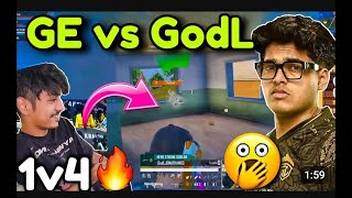 GODL VS GE 💛 GODL VS OG 1VS 4 VE SHDOW SHOCKED💛😊 [upl. by Surazal]