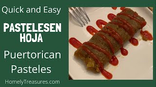 Easy Puerto Rican Pasteles Recipe [upl. by Otnicaj227]