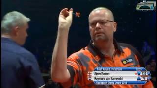 2019 European Darts Open Round 1 Beaton vs van Barneveld [upl. by Brownley734]