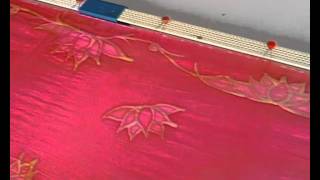 Silk Painting with Fiona Stolze How to Paint a Silk Scarf Using the Wax Technique Part One [upl. by Korten896]