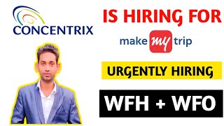 Concentrix Is Hiring For Make My Trip Process  Non Voice Process  Salary 22000 CTC [upl. by Carl]