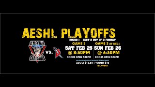 CBS Blues At Clarenville Caribous Full Overtime 2 From February 26 2023 Game 3 AESHL Playoffs [upl. by Ira]