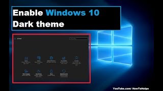 How To Enable Windows 10 Hidden Dark Theme [upl. by Siuluj519]